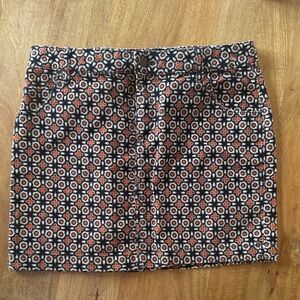 BDG Urban Outfitters Patterned Mini Skirt in Black, White & Orange